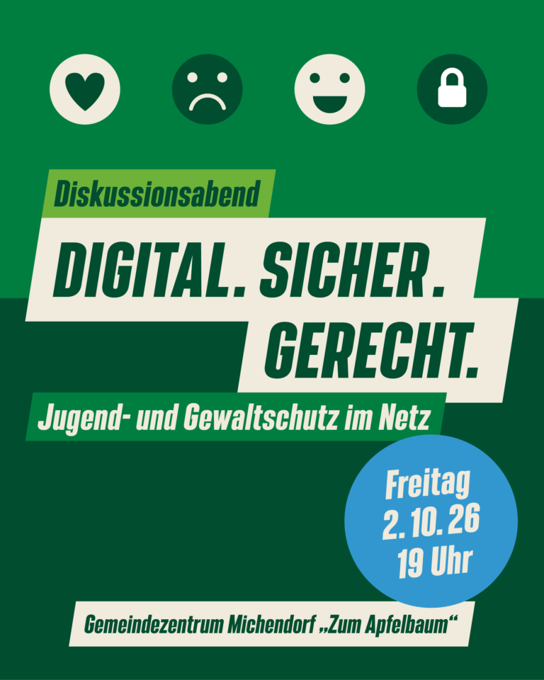 Diskussionsabend DIGITAL.SICHER.GERECHT – Jugend- und Gewaltschutz im Netz